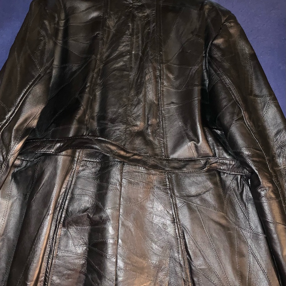Leather jacket, patchwork style, brand new - Picture 2 of 4